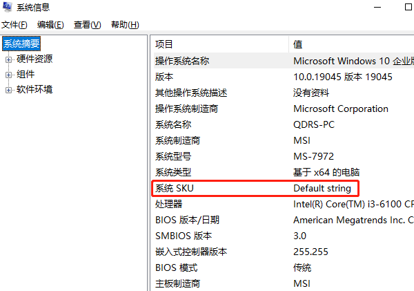 通過(guò)系統(tǒng)信息查詢(xún)電腦序列號(hào)